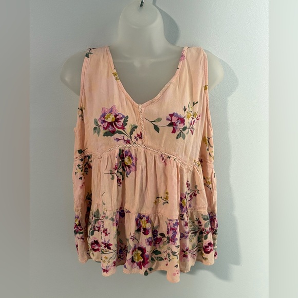 Blue Rain Tops - Blue Rain • Light Pink Floral Top